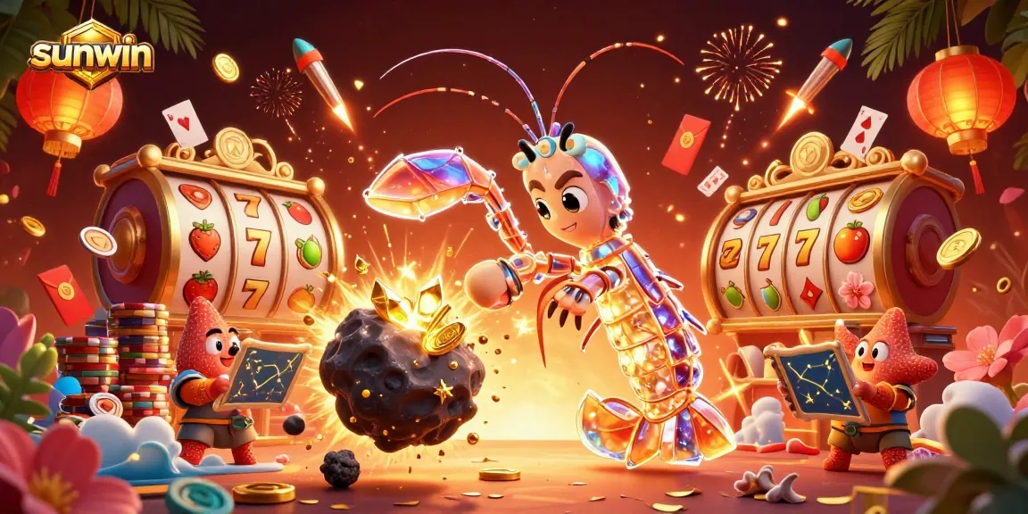 Experience winning with sunwin's dynamic casino adventure featuring vibrant 3D characters and exciting game elements.