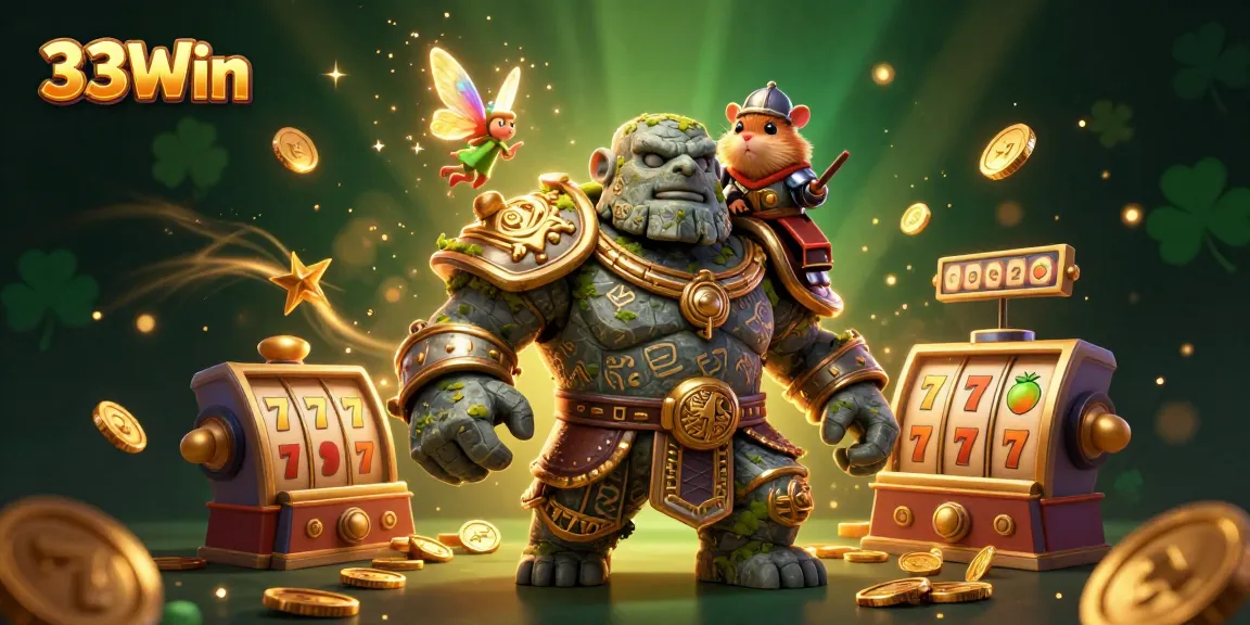 Experience exciting gameplay with 33Win's vibrant casino elements and characters bringing magic to life.