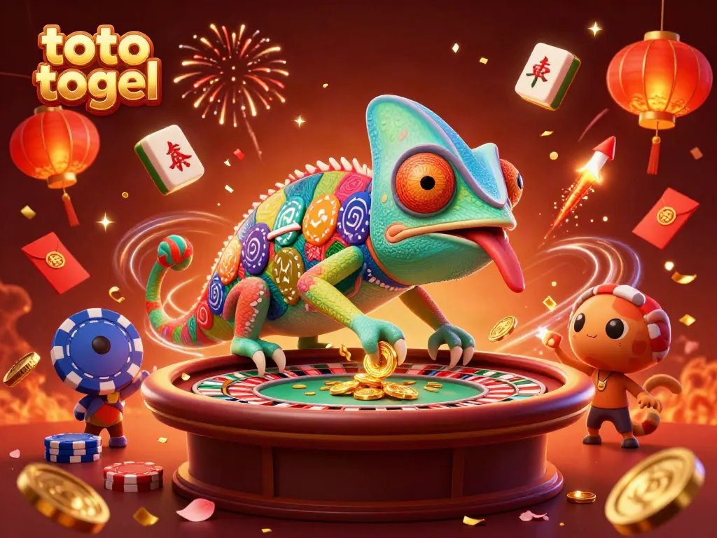 Experience the excitement of toto togel with animated casino elements and vibrant visuals.