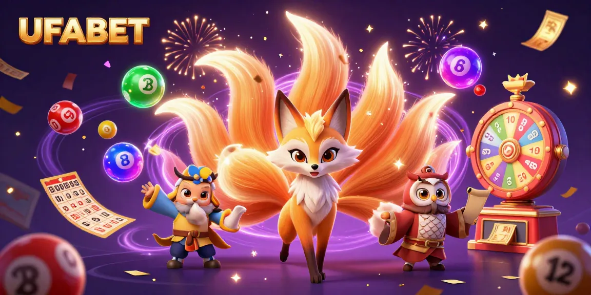 Experience exciting gambling with UFABET through vibrant illustrations of dynamic gaming elements.