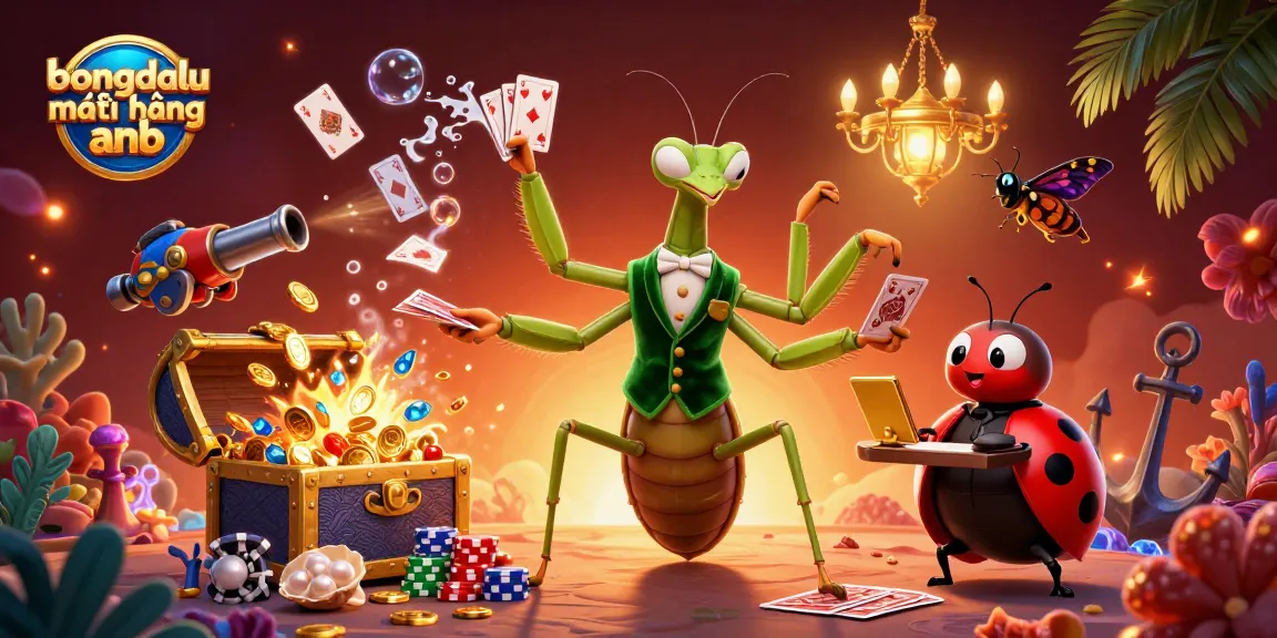 bongdalu ngoại hạng anh showcases a vibrant casino scene with themed cartoon characters and dynamic gambling elements.