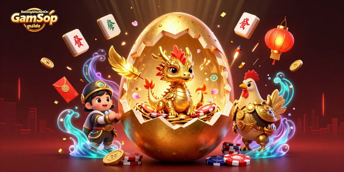 Experience the ultimate BettingSitesNotOnGamStop.uk guide with a stunning golden dragon and poker chips illustration.