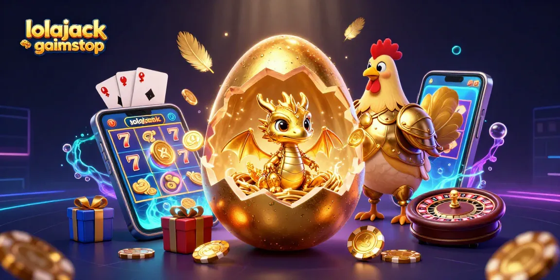 Experience the thrill of lolajack casino gamstop with vibrant illustrations showcasing golden wins.