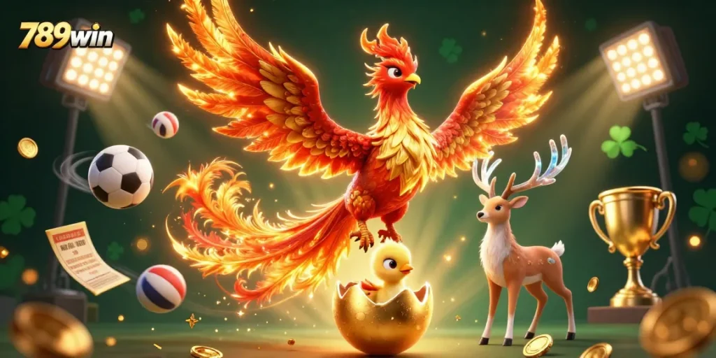 Experience 789win's dynamic gaming world through our captivating 3D casino illustration.